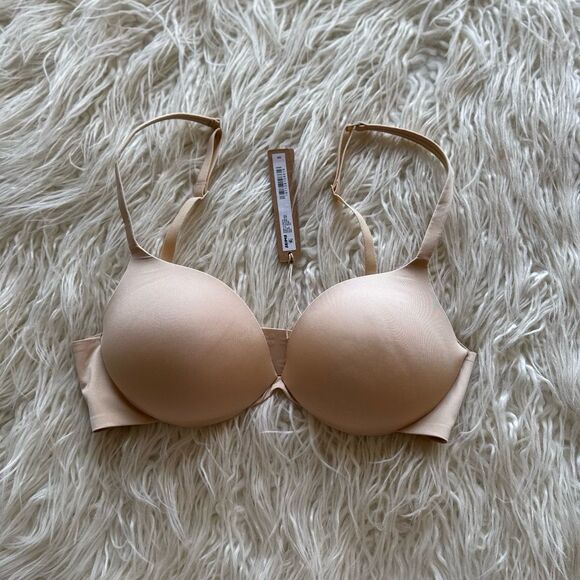 Skims Ultimate Push up Plunge Bra Sand Size 32C - Picture 2 of 7